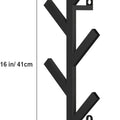 Vertical Coat Rack Wall Mounted - White