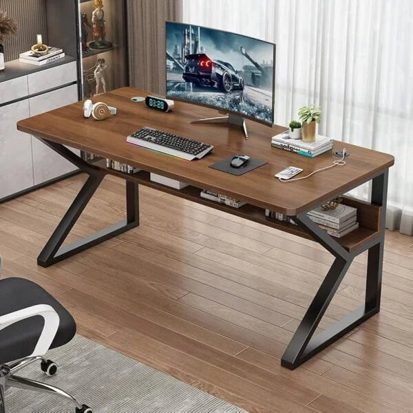 Multi-Purpose Computer Desk for Gaming, Office, and Study Use - White, 4 feet