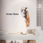 Vertical Coat Rack Wall Mounted - White