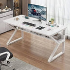 Multi-Purpose Computer Desk for Gaming, Office, and Study Use - White, 4 feet
