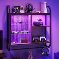 Bestier Gaming Wall Mounted Adjustable Shelf, with 6 S-Hook