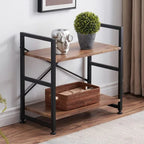 Curio Bookcase Shelf Organizer Rack for Living Room & Bedroom