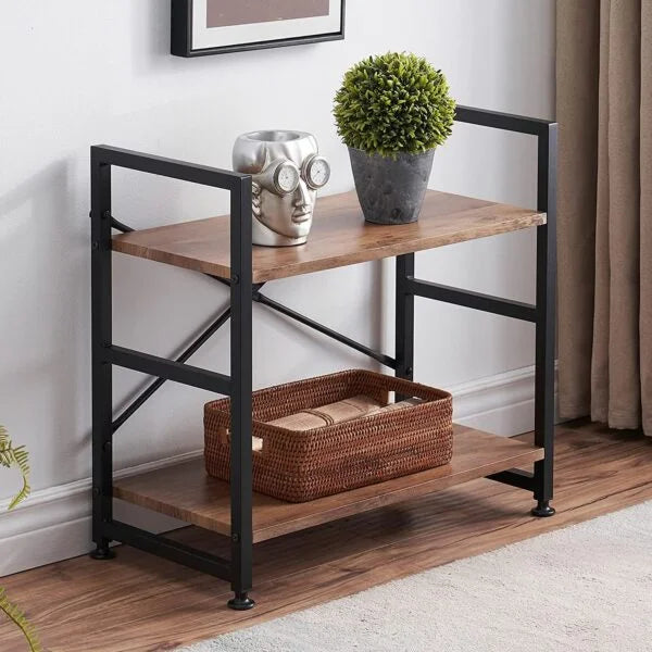 Curio Bookcase Shelf Organizer Rack for Living Room & Bedroom