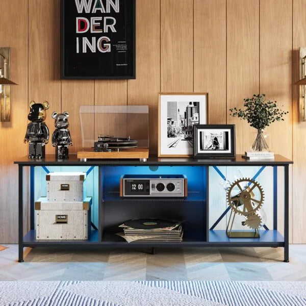 TV Stand Entertainment Center with LED
