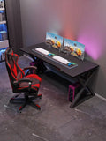 Computer Table Gaming Desk Set 48 inch PC Gaming Table - White, 5 feet