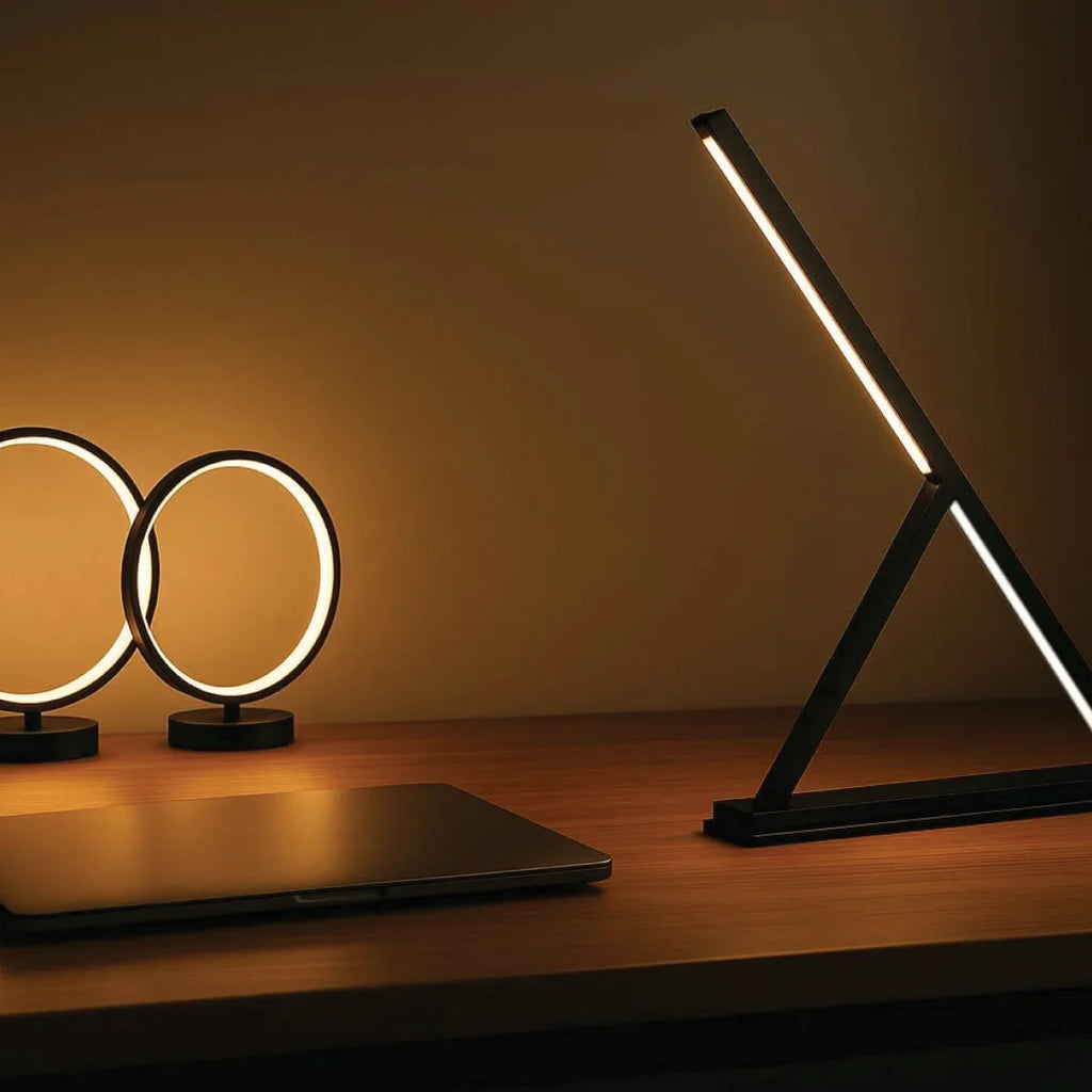 Achille Table Lamp – Handmade Minimalist Italian LED Design - Yellow