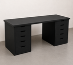 Executive Office Desk – Premium Wooden Double Drawer Office Table
