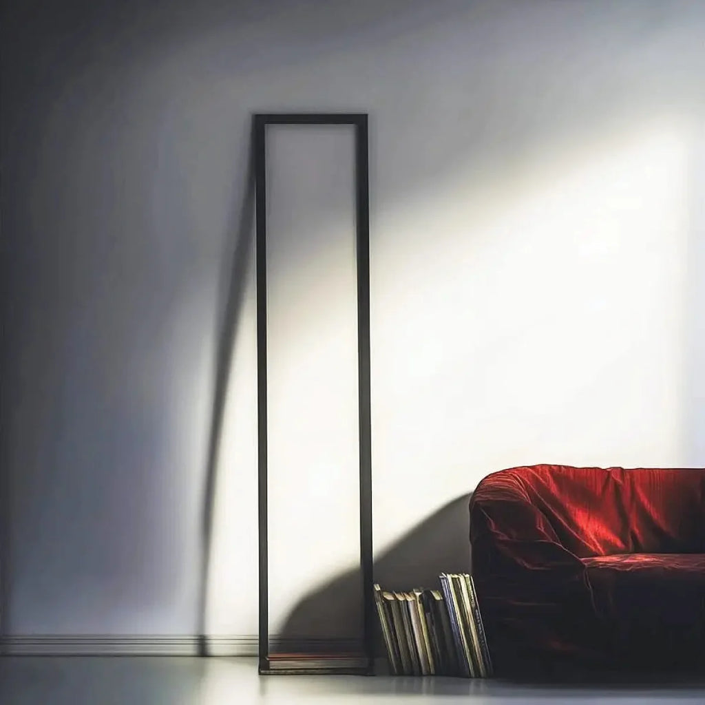 Cornice Floor Lamp | Handmade Minimalist Light Sculpture for Design Lovers - Red