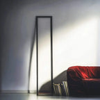 Cornice Floor Lamp | Handmade Minimalist Light Sculpture for Design Lovers - Red