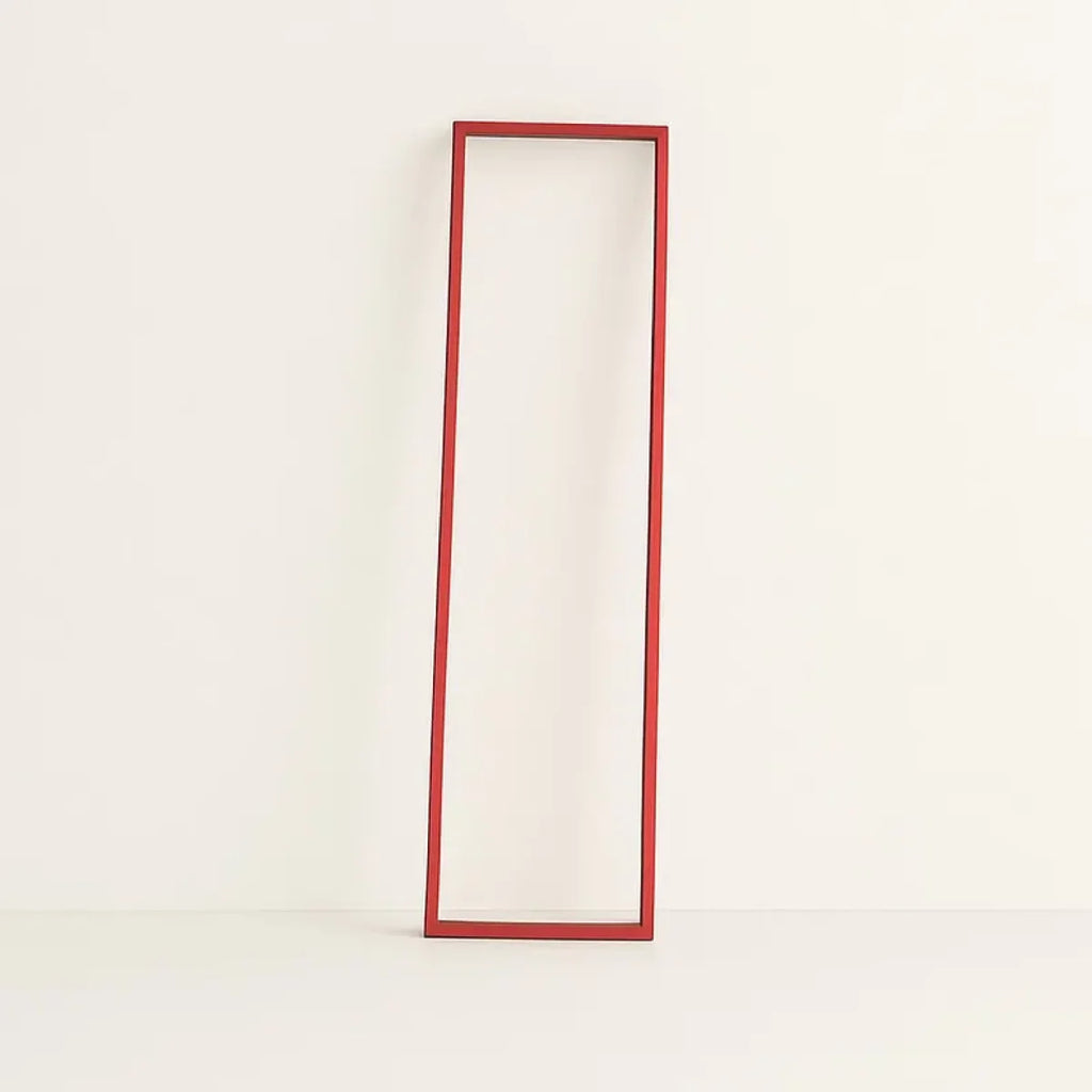 Cornice Floor Lamp | Handmade Minimalist Light Sculpture for Design Lovers - Red