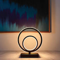 Dimmable LED Desk Lamp: Black Aluminum Bedside Table Light