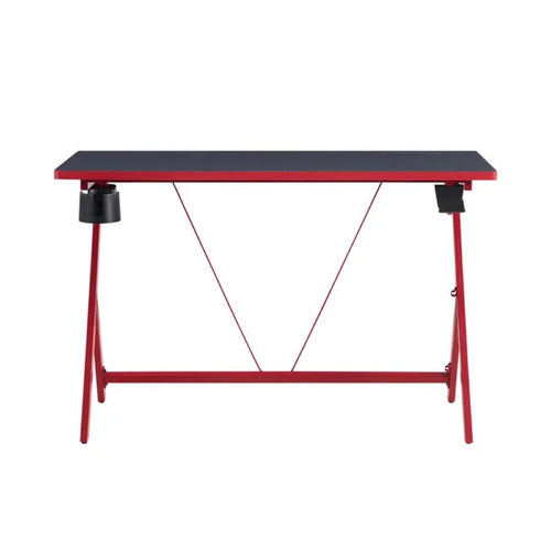 48in Red and Black Y-Leg Gaming Desk - 5 Feet