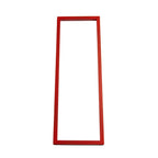 Handmade Cornice Table Lamp | Italian Minimalist Light Sculpture with Warm Ambient Glow. - Red
