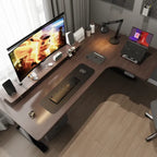 6 feet Turn Corner L shape Desktop Computer Table