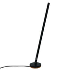Handmade Red Gica Contra Table Lamp | Italian Minimalist Light Sculpture with Warm Glow - Black