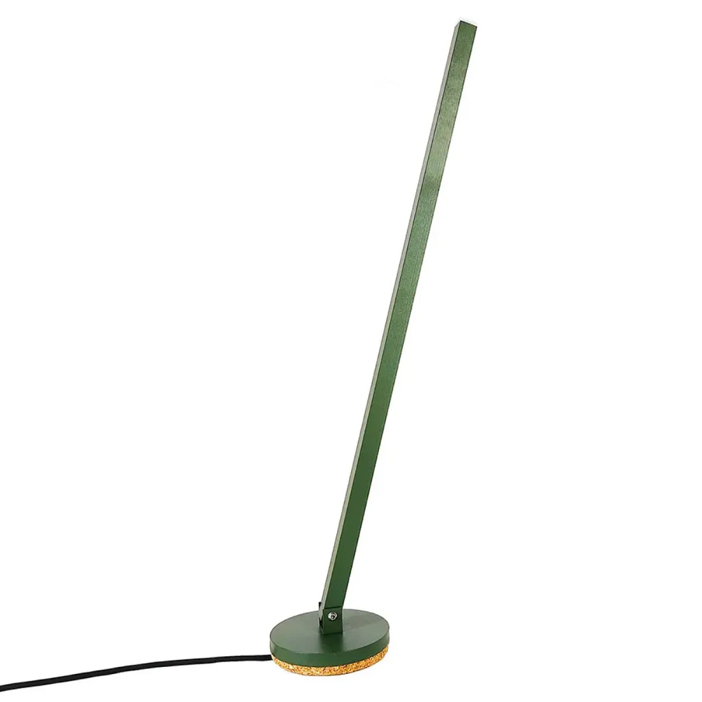 Handmade Red Gica Contra Table Lamp | Italian Minimalist Light Sculpture with Warm Glow - Black