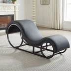 Hot Selling Modern Metal Body Frame To Go Sofa Red Sex Chair Leisure Style S-Shape Yoga Chair For Bedroom And Living Room