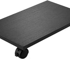 Under Desk Computer CPU Stand Cart CPU Holder with 4 Caster Wheels - light brown
