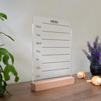 Kitchen Menu Planner, Weekly Menu Stand