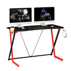 Ergonomic Gaming Desk Game Table with Cup Holder and Headphones - 5 Feet