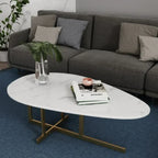 Luxury Modern Minimalist Small Table for Living Room Decor - White