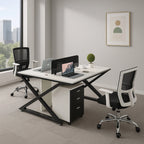 Office Workstation Table With Partition - 6 Seater