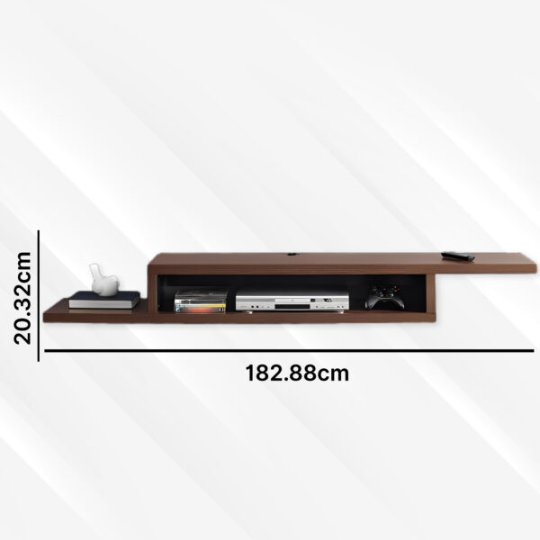 The Ultimate LED TV Shelf: Stylish and Functional Wall-Mounted Media Console - Image 2