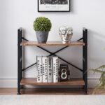 Curio Living Bedroom Bookcase Shelve Organizer Storage Rack