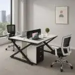 Office Workstation Table With Partition