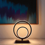 Dimmable LED Desk Lamp: Black Aluminum Bedside Table Light