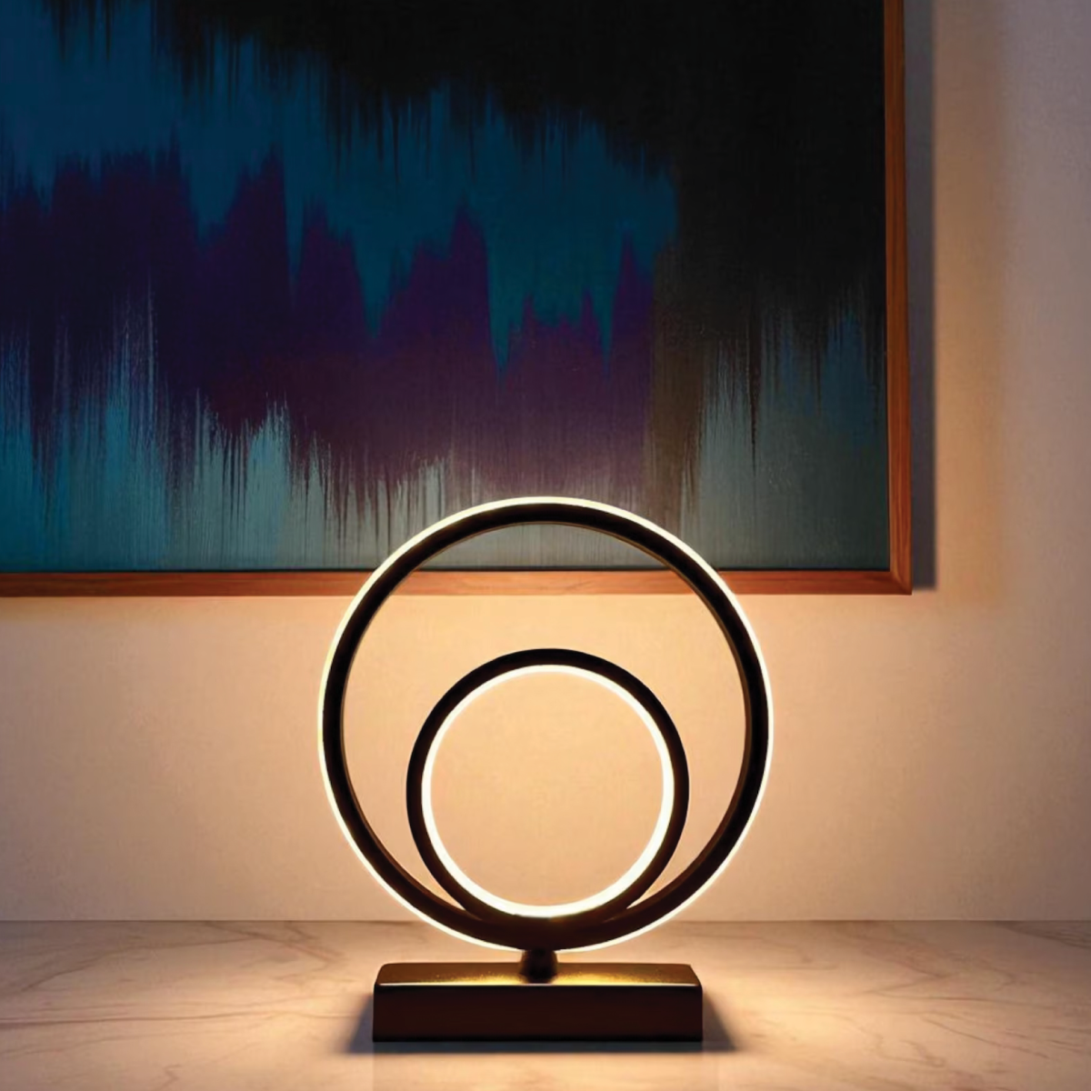 Dimmable LED Desk Lamp: Black Aluminum Bedside Table Light