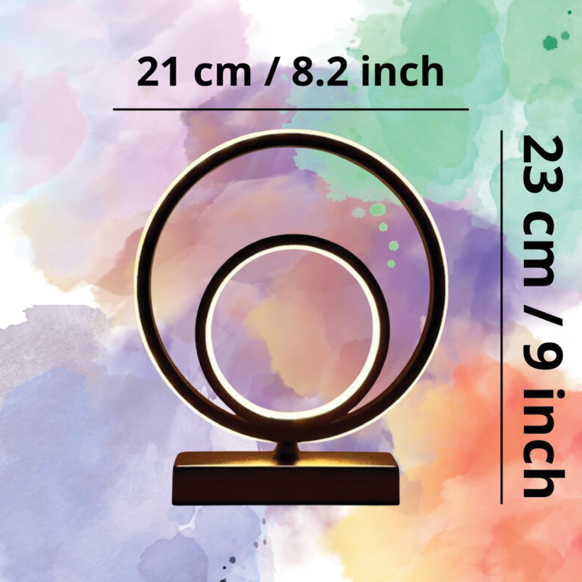 Dimmable LED Desk Lamp: Black Aluminum Bedside Table Light - Image 3