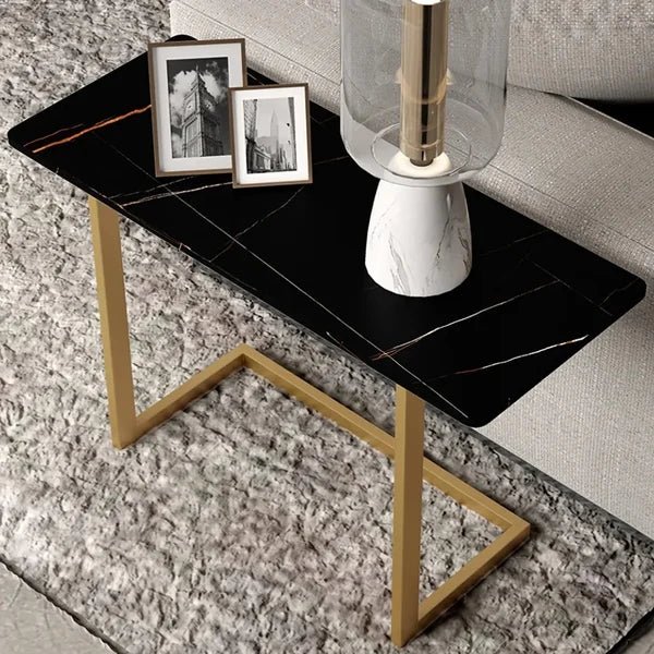 Water resistant Rectangular Marble style Side Table - Image 2